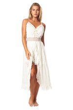 Lace Romper Dress with Shorts - La Moda Clothing