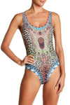 Embellished Swimwear in Pembroke Pines | Multi Colored One-Piece Swimsuit / Monokini - Hot Boho Resort & Swimwear