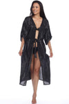 Kimono Cover Up for Bikini Swimsuit Casual Bohemian Summer Fashion Lurex Dress - Hot Boho Resort & Swimwear