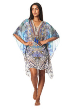 Luxury Silk Caftan Dress - La Moda Boho Resort & Swimwear