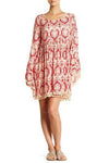Multi Colored Full Sleeved Beach Cover Up Dress - bestselling sun dresses. - Hot Boho Resort & Swimwear