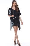 Tie Dye Bohemian Gypsy Caftan Kaftan Coverup for Casual Summer Wear - Hot Boho Resort & Swimwear