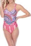 Women's One Piece 1Pc Swimsuit, Bathing Suit Swimwear for Beach Resorts and Cruise - Hot Boho Resort & Swimwear